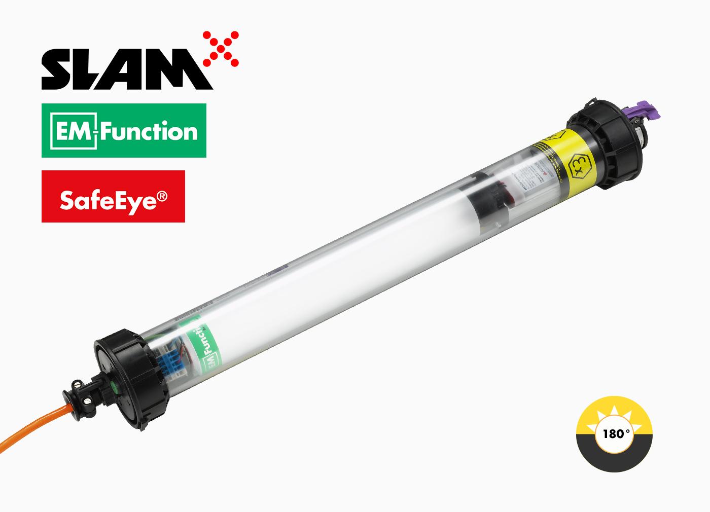 SLAM Hornet temporary Ex Area lighting with emergency function for safety.